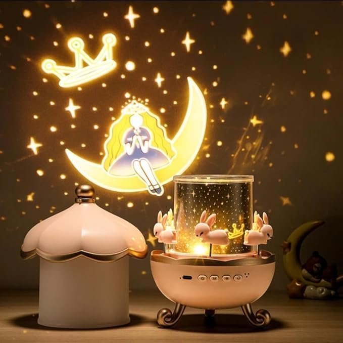 Bunny's Carousel Magical LED Night Light Projector Lamp