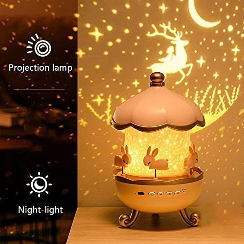 Bunny's Carousel Magical LED Night Light Projector Lamp