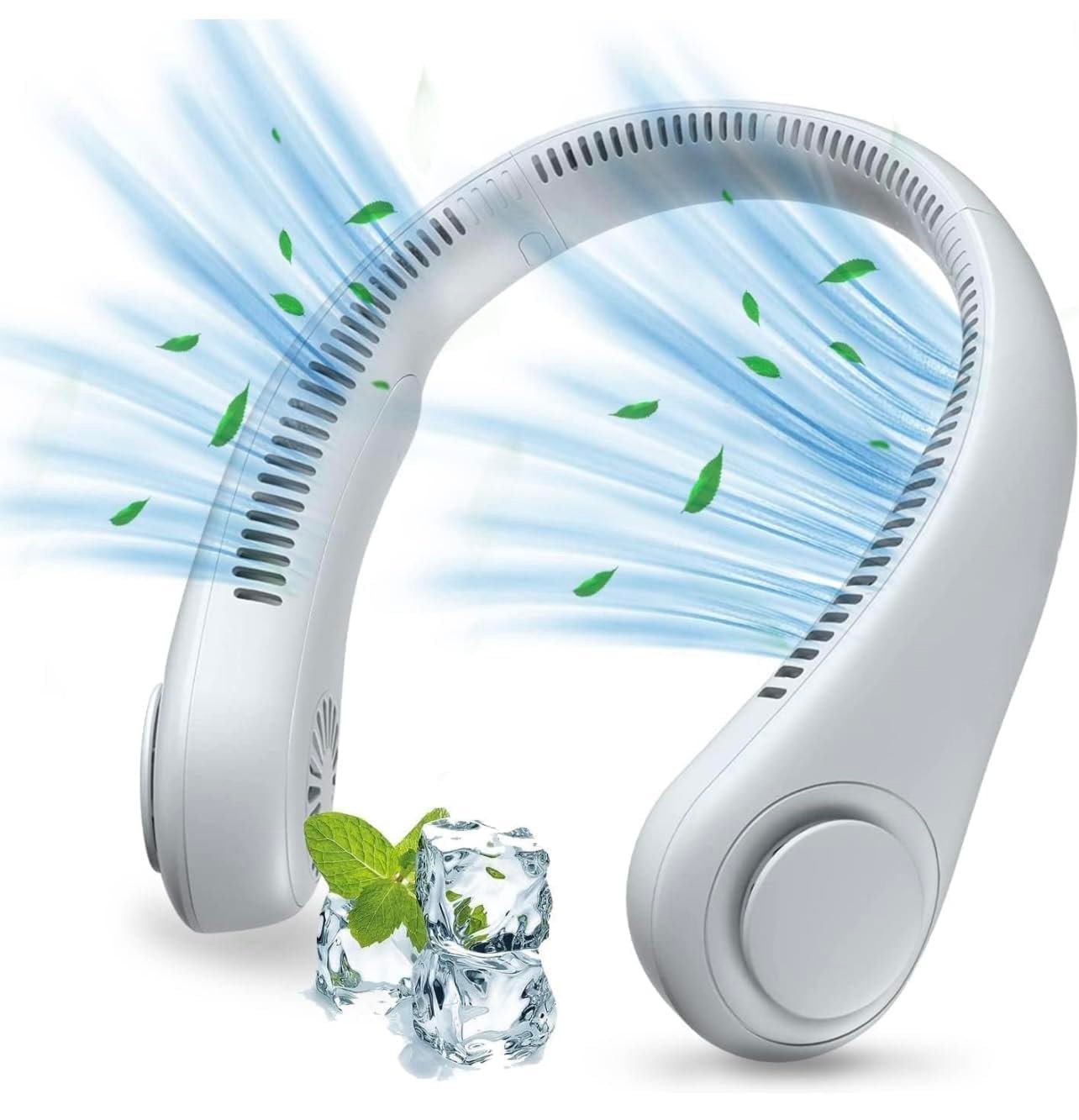 Vaneless Hanging Neck Fan – Model X9 | USB Rechargeable | Hands-Free Wearable Fan