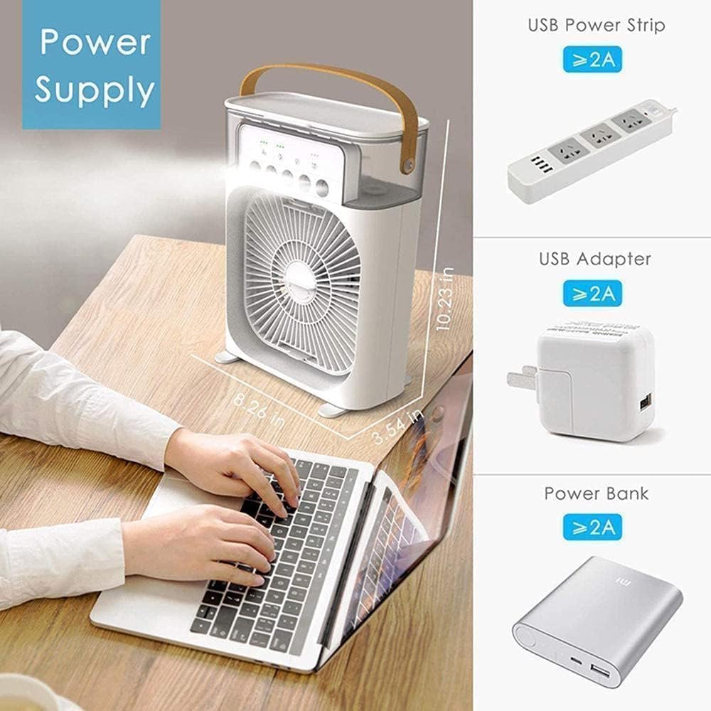 Mini Cooling Fan – Portable, Efficient, and Stylish 2-in-1 Purifier & Fan | Breathe Easy Anywhere