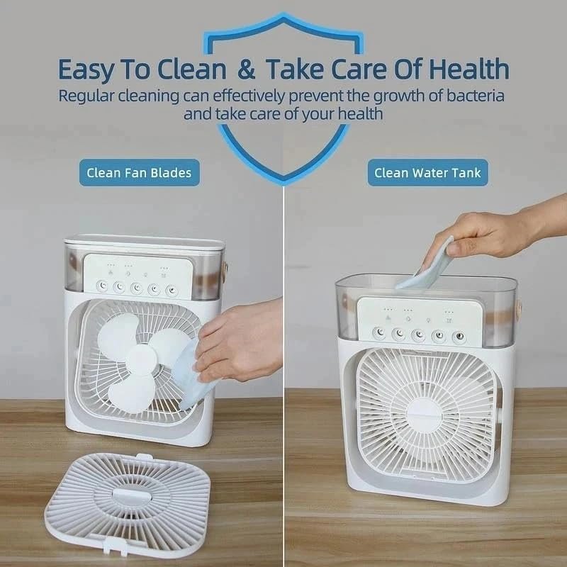 Mini Cooling Fan – Portable, Efficient, and Stylish 2-in-1 Purifier & Fan | Breathe Easy Anywhere
