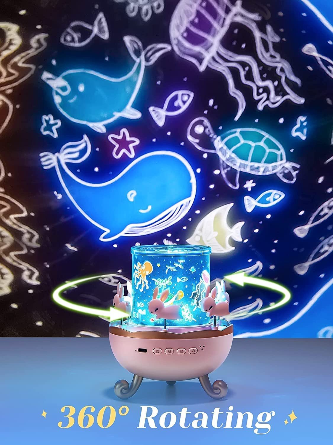 Bunny's Carousel Magical LED Night Light Projector Lamp