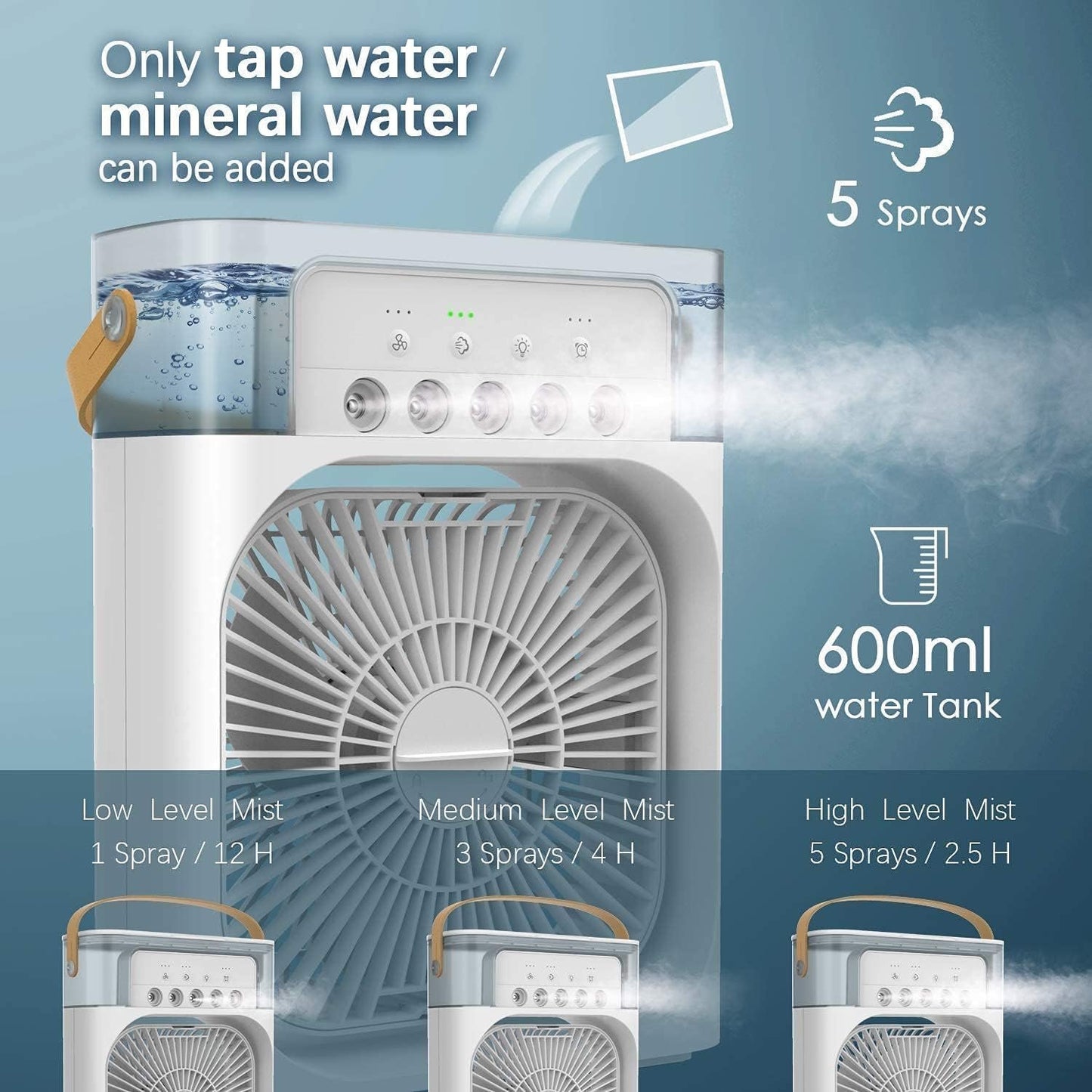 Mini Cooling Fan – Portable, Efficient, and Stylish 2-in-1 Purifier & Fan | Breathe Easy Anywhere