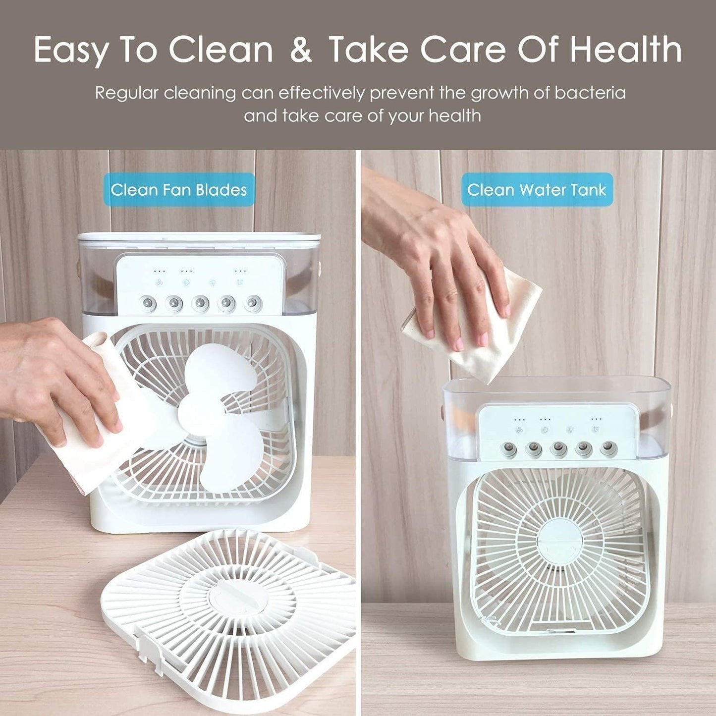 Mini Cooling Fan – Portable, Efficient, and Stylish 2-in-1 Purifier & Fan | Breathe Easy Anywhere