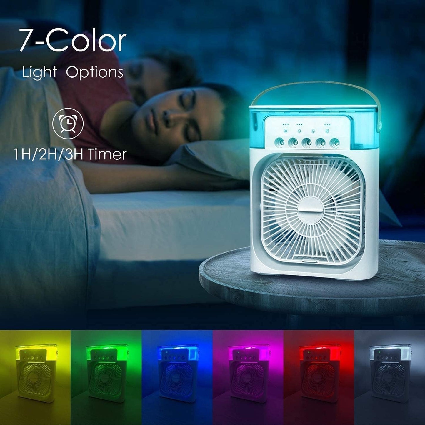 Mini Cooling Fan – Portable, Efficient, and Stylish 2-in-1 Purifier & Fan | Breathe Easy Anywhere