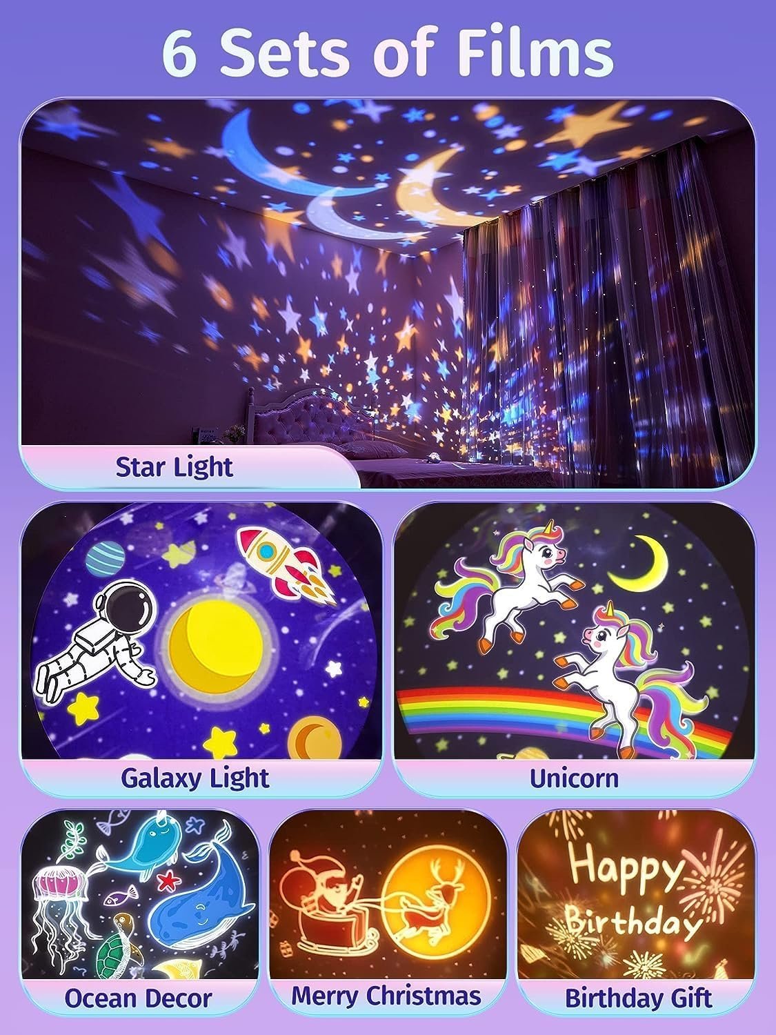 Bunny's Carousel Magical LED Night Light Projector Lamp