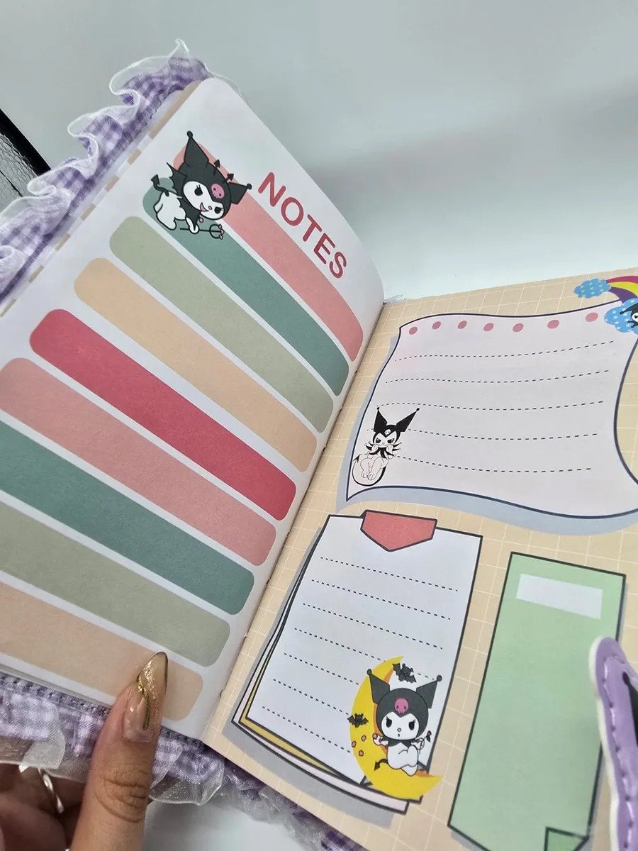 Kitty Kuromi Hardcover Notebook Diary