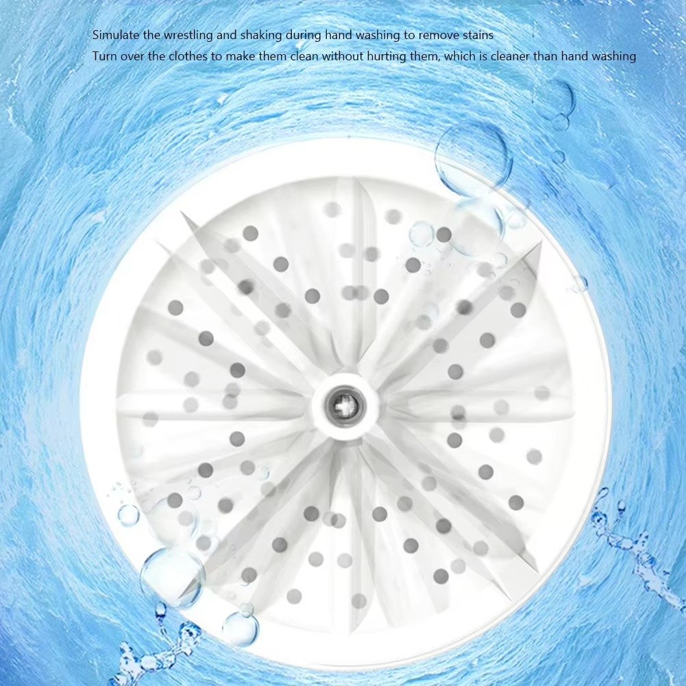 White Mini Turbine Washing Machine