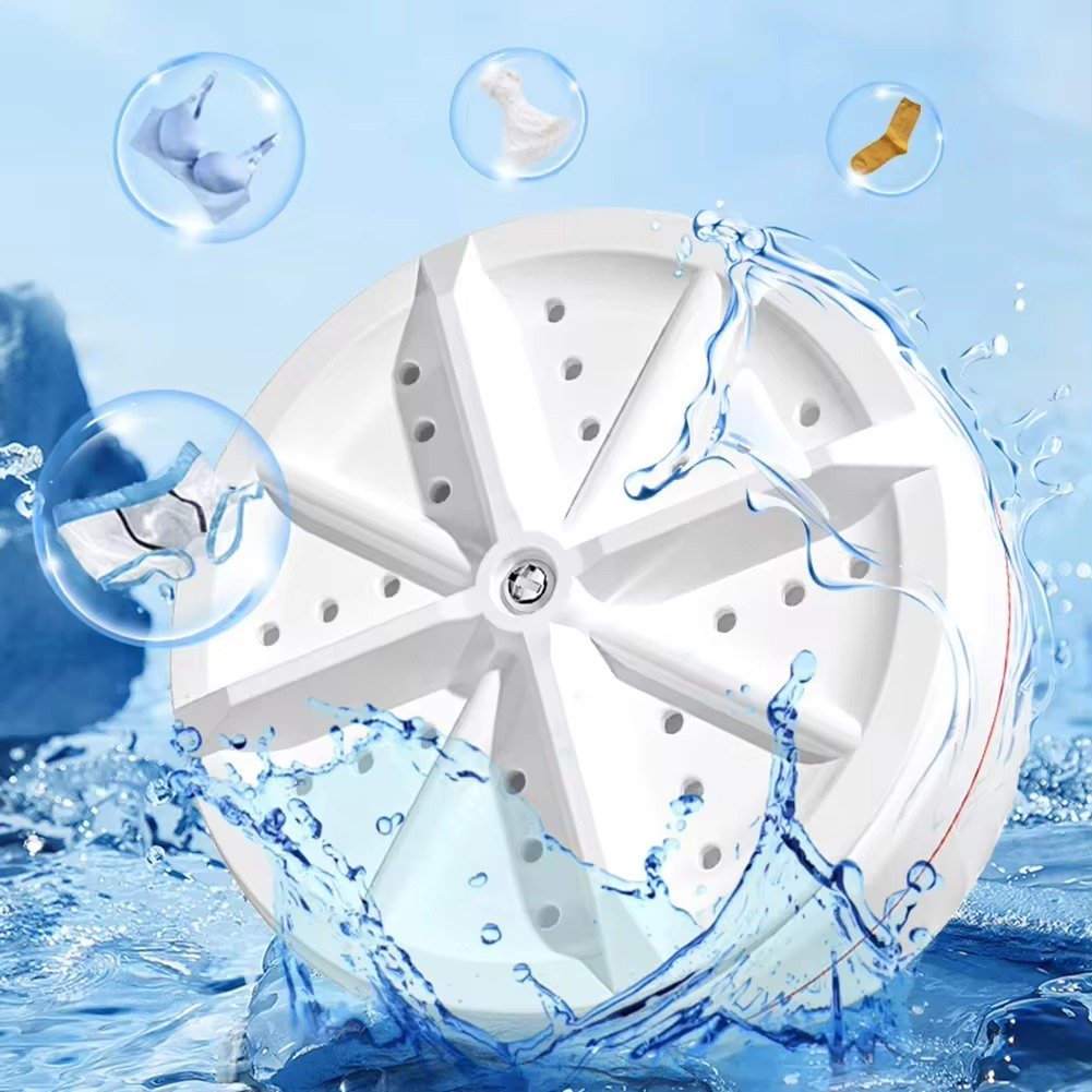 White Mini Turbine Washing Machine