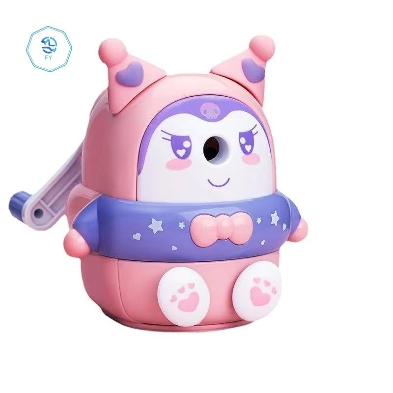 utest Kuromi Pencil Sharpener Cute Kawaii School Stationery for Student Children Gift -01 Pc. Mix Colour