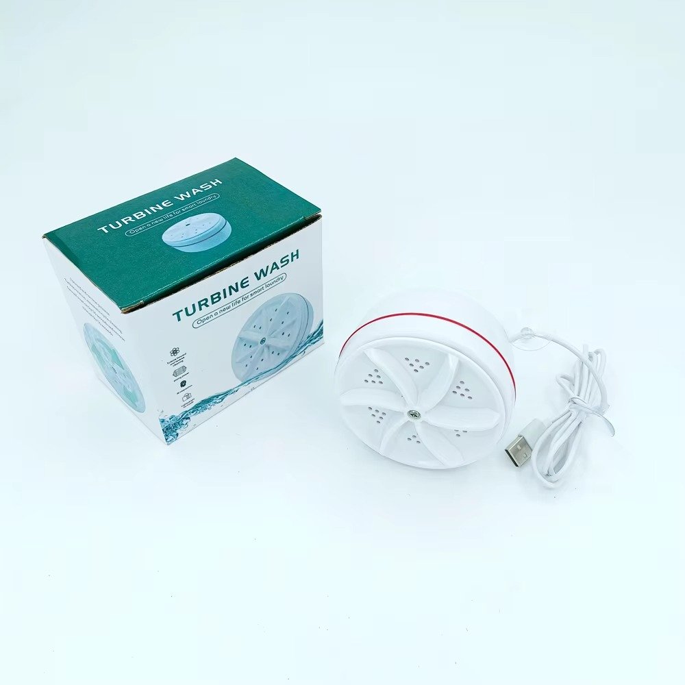 White Mini Turbine Washing Machine