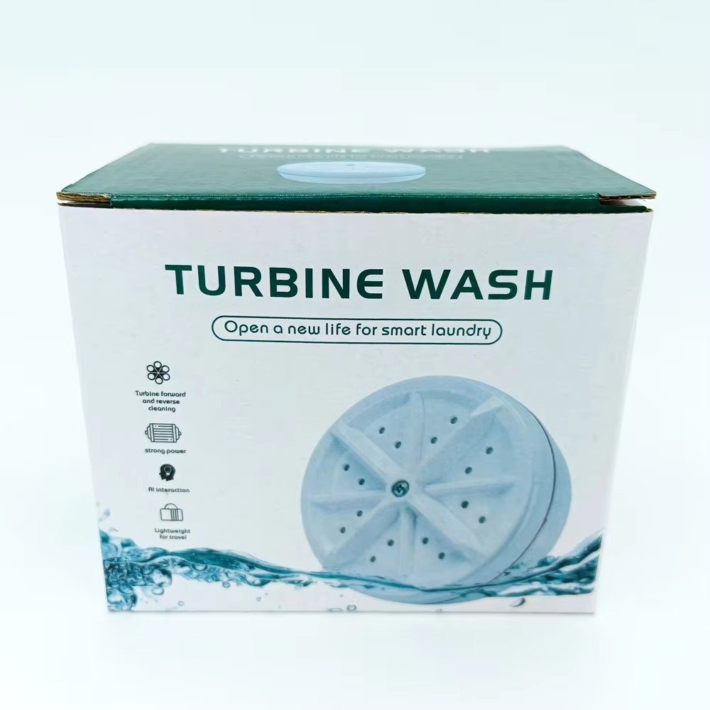 White Mini Turbine Washing Machine