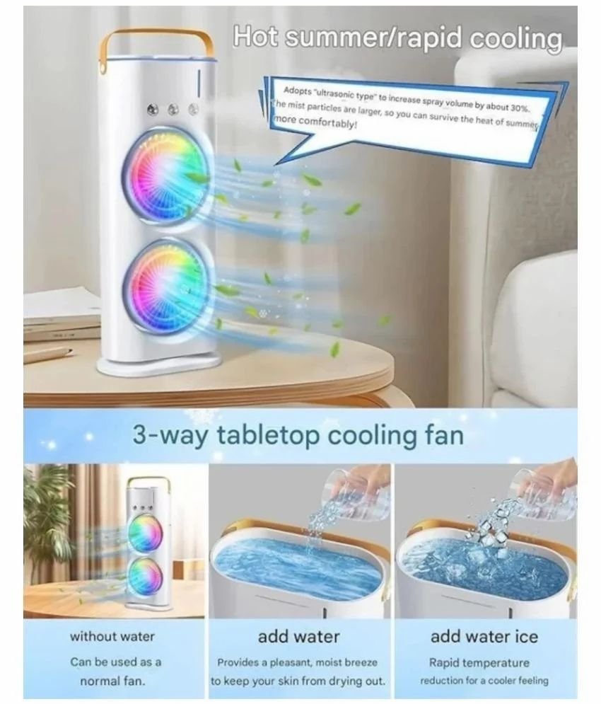 Double-Ended Spray Fan – Dual Mist & Cool Breeze for Ultimate Comfort