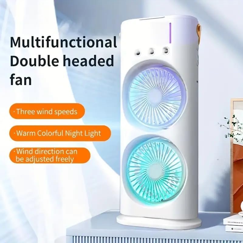 Double-Ended Spray Fan – Dual Mist & Cool Breeze for Ultimate Comfort