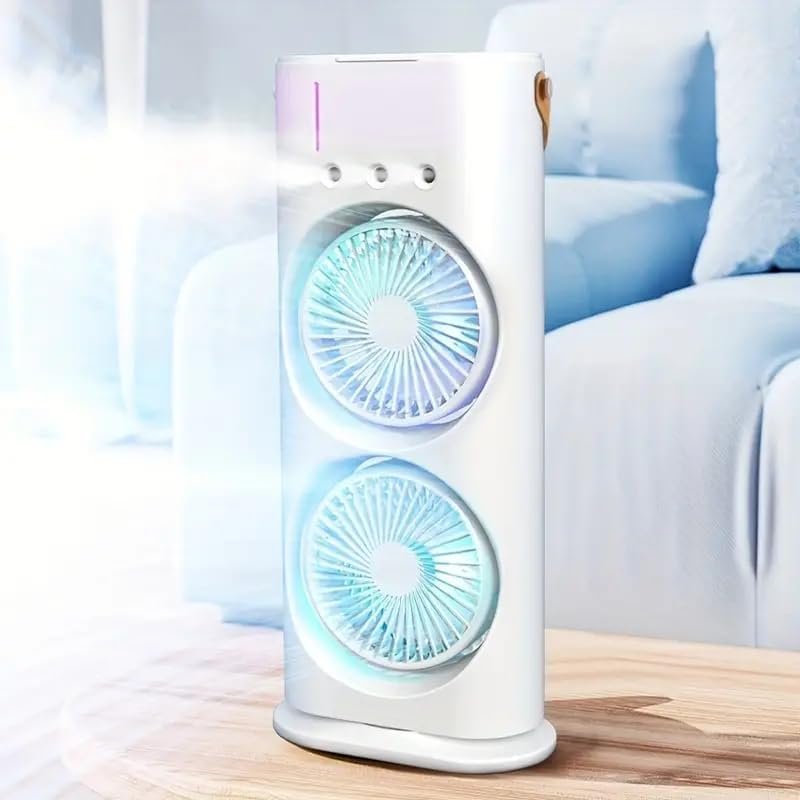 Double-Ended Spray Fan – Dual Mist & Cool Breeze for Ultimate Comfort