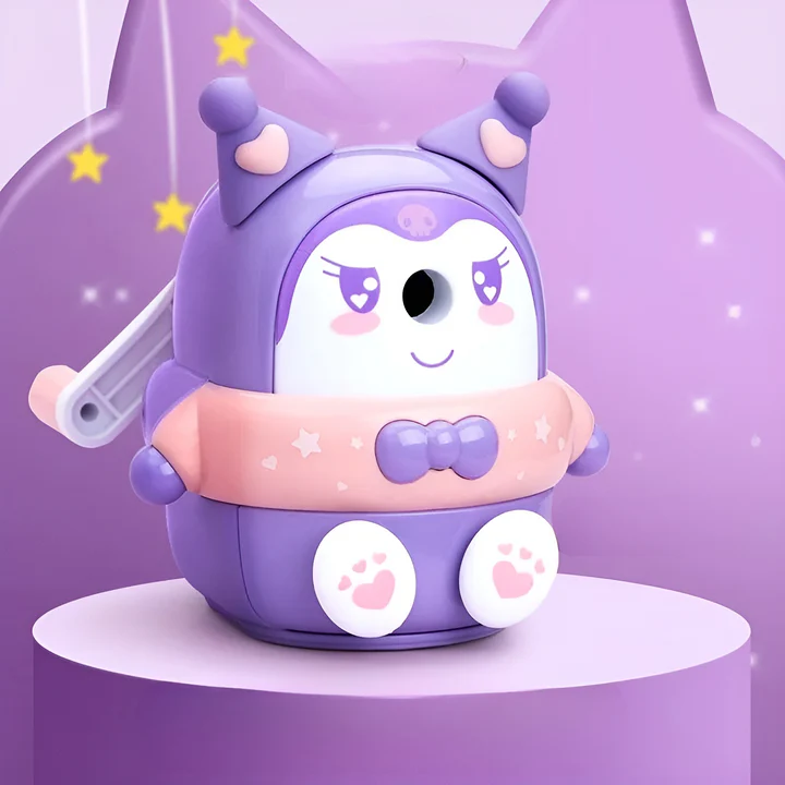 utest Kuromi Pencil Sharpener Cute Kawaii School Stationery for Student Children Gift -01 Pc. Mix Colour