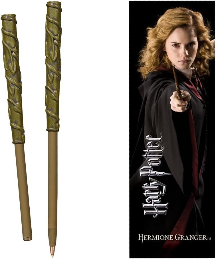 Hermione Wand Pen and Bookmark - Harry Potter Collectible