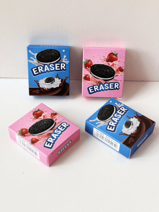Oreo-Inspired Erasers – Sweet Treats for Your Desk!