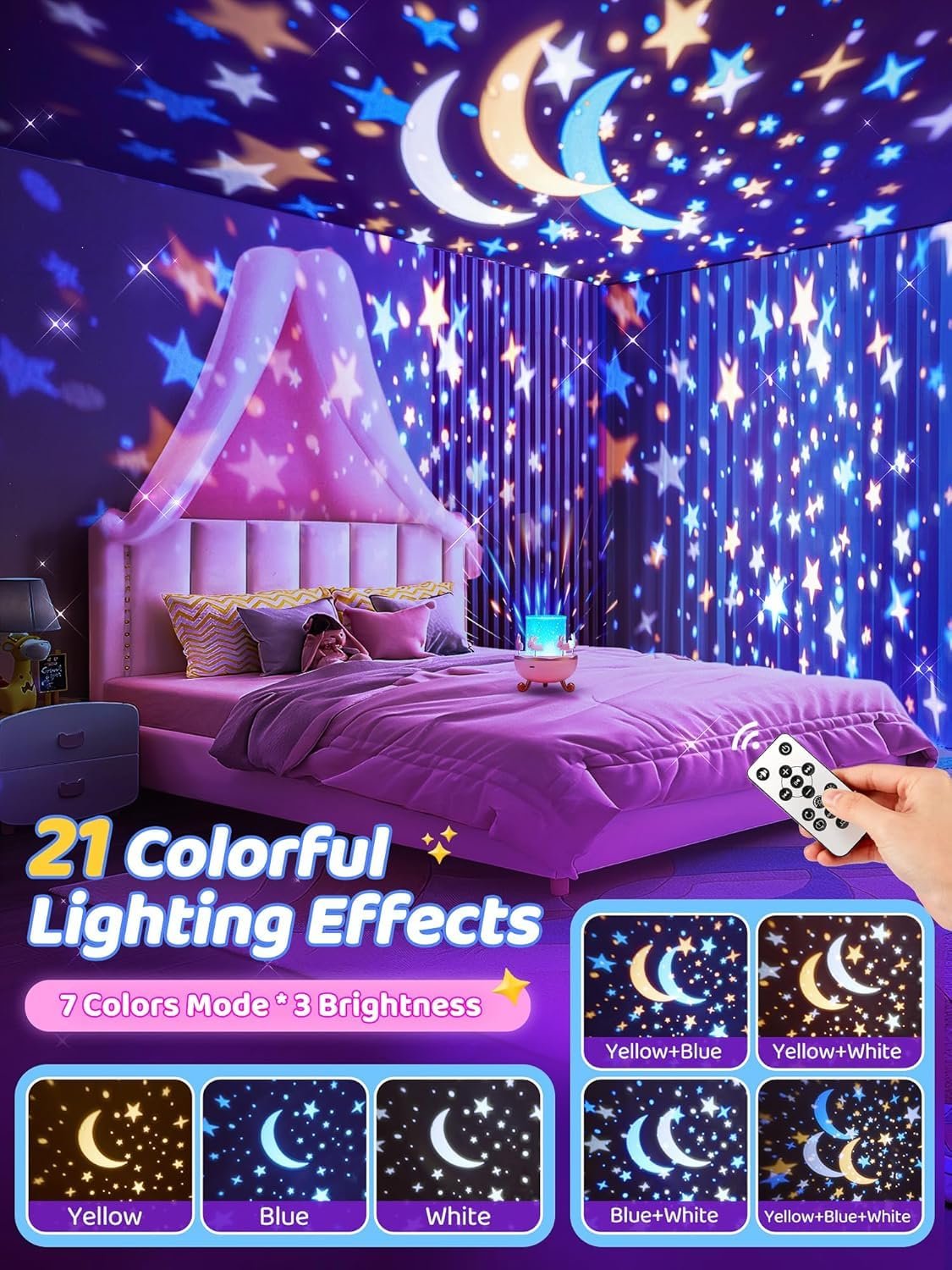 Bunny's Carousel  Magical LED Night Light Projector Lamp