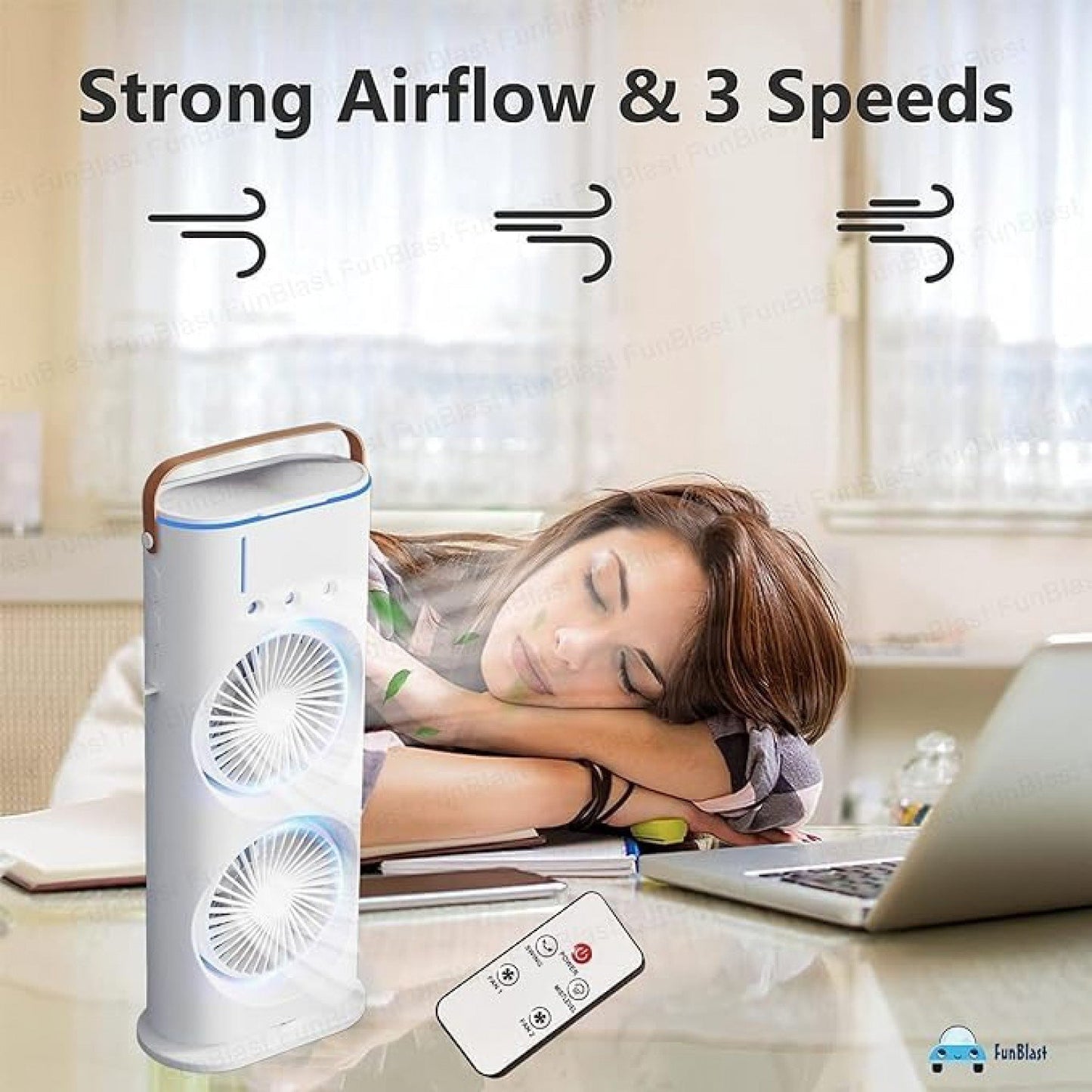 Double-Ended Spray Fan – Dual Mist & Cool Breeze for Ultimate Comfort