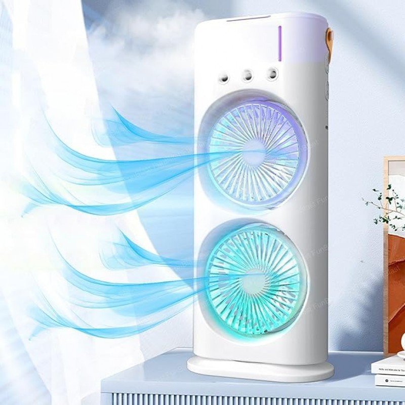 Double-Ended Spray Fan – Dual Mist & Cool Breeze for Ultimate Comfort