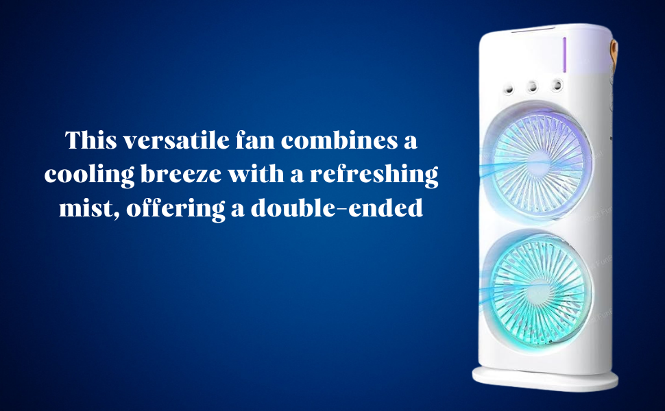 Double-Ended Spray Fan – Dual Mist & Cool Breeze for Ultimate Comfort