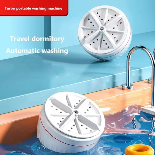 White Mini Turbine Washing Machine