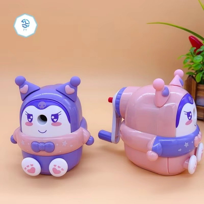 utest Kuromi Pencil Sharpener Cute Kawaii School Stationery for Student Children Gift -01 Pc. Mix Colour