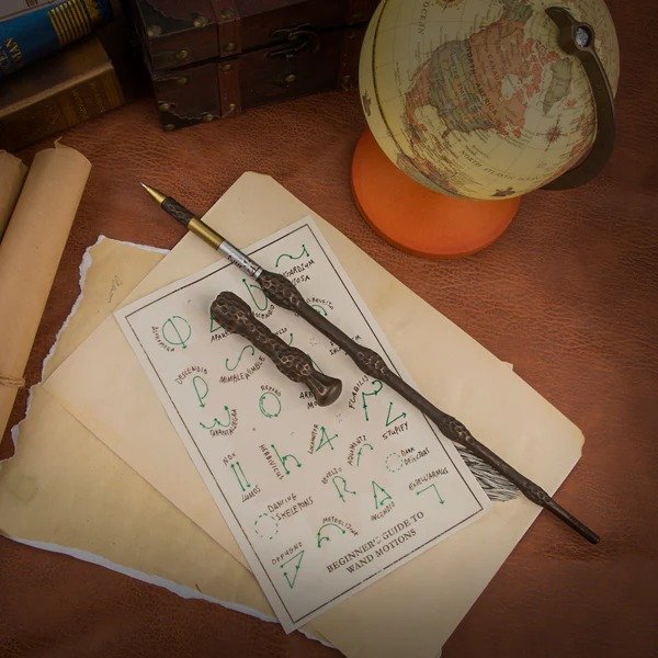 Albus Dumbledore Wand Pen and Bookmark - Harry Potter Collectible