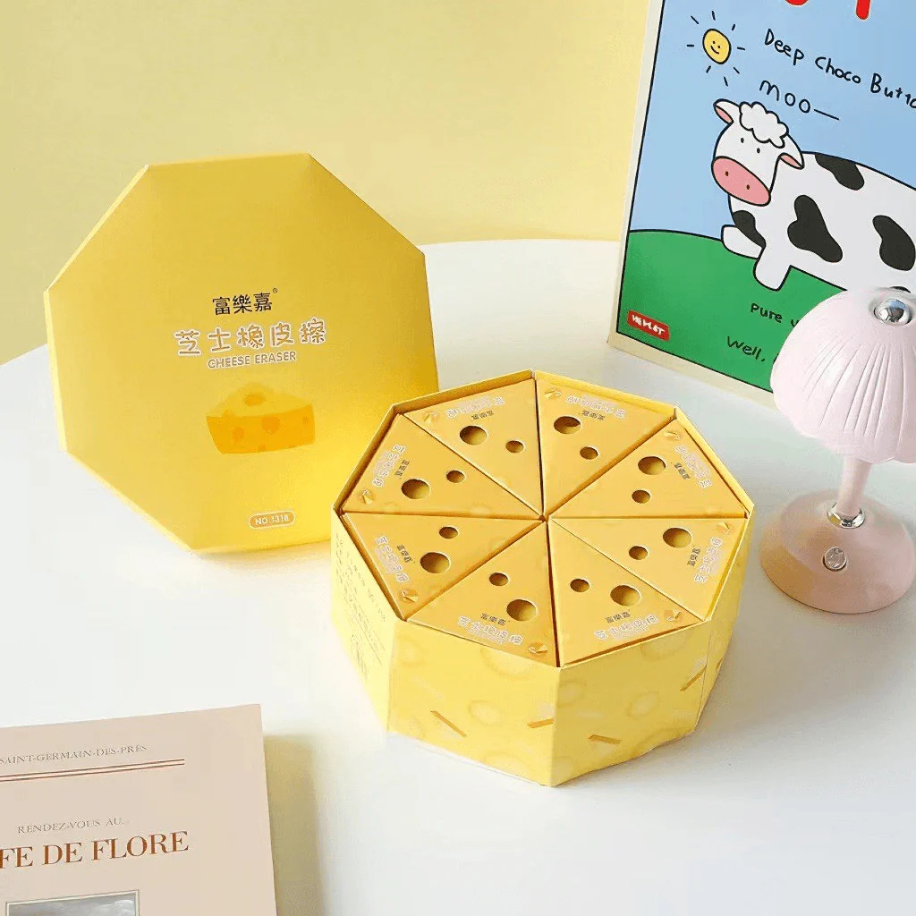 Cheese Block Eraser ( 1pc )