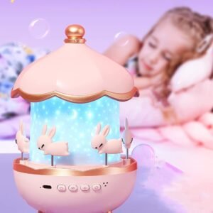 Bunny's Carousel  Magical LED Night Light Projector Lamp