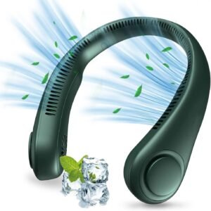 Vaneless Hanging Neck Fan – Model X9 | USB Rechargeable | Hands-Free Wearable Fan