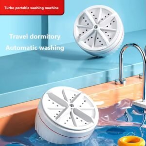 White Mini Turbine Washing Machine