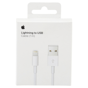Lightning to USB Cable (1m) – High Speed Fast Charging & Data Sync Cord Compatible with iPhone 14, 13, 12, 11, Pro Max, X, XR, 8, 7, 6, iPad & AirPods – White