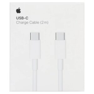 Apple USB-C Charge Cable (1 m) – 60W Fast Charging Cord for iPhone 15 / 16, iPad Pro, iPad Air & MacBook – USB-C to USB-C Data Sync & Power Wire (White)
